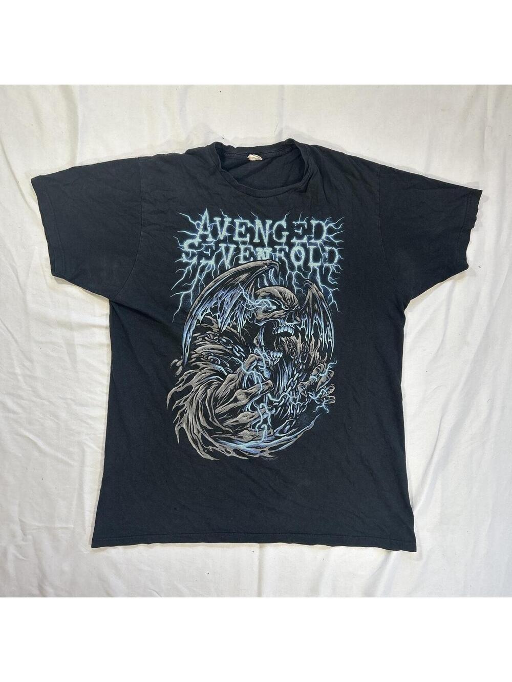 Bay Island Men's Black and Blue Tshirt